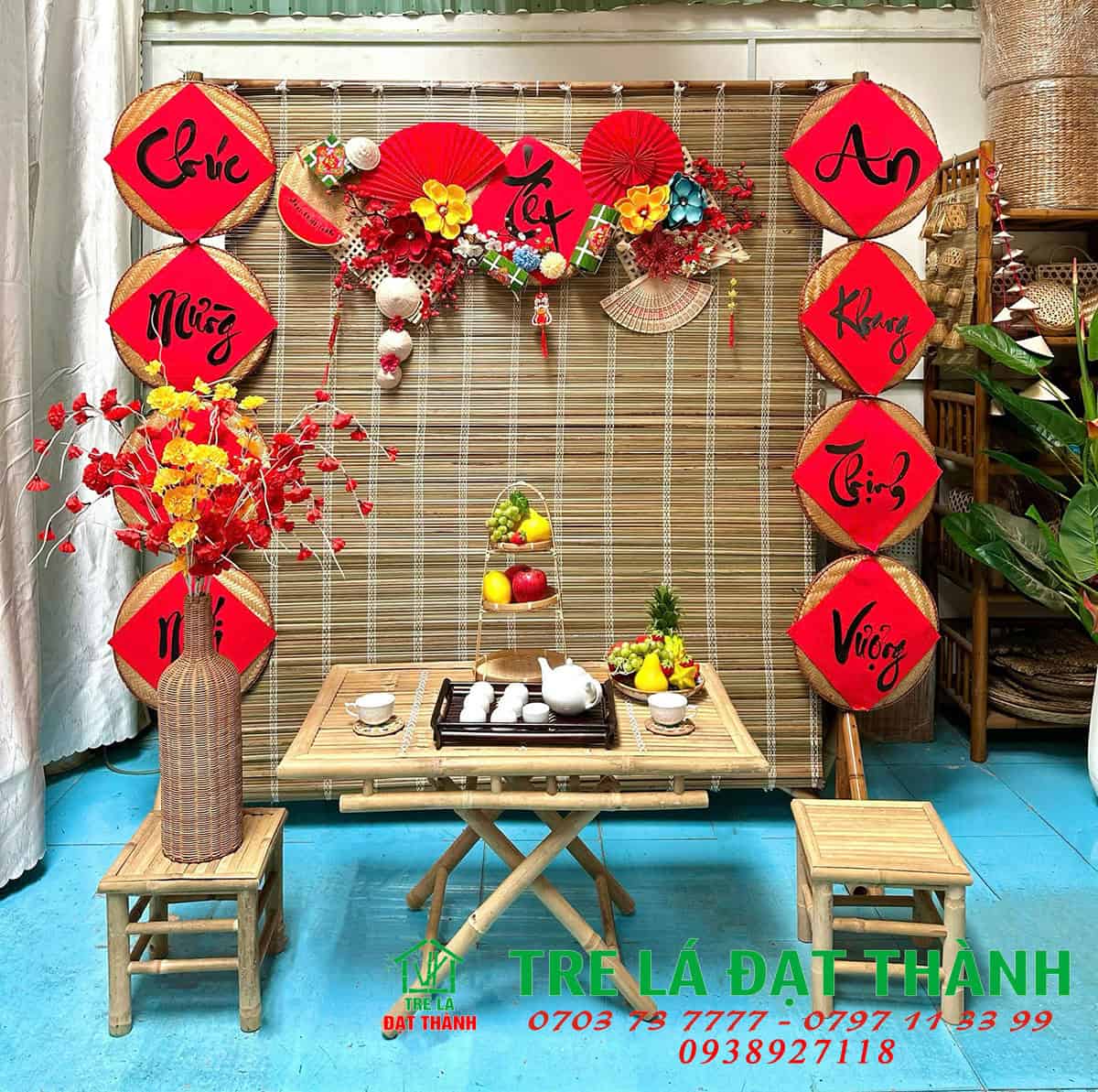 Mành Tre Trang Trí Tết